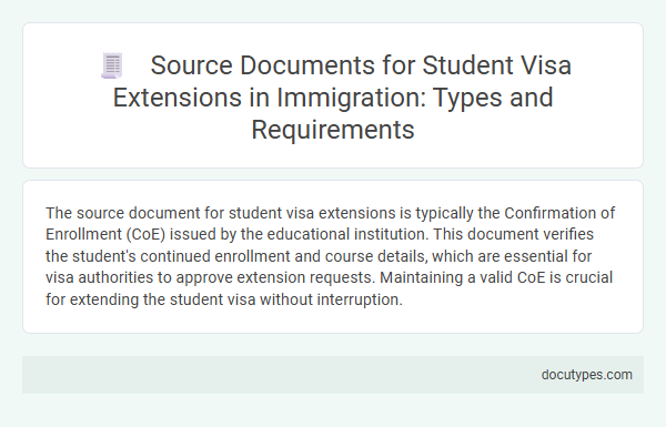 Source Documents for Student Visa Extensions in Immigration: Types and Requirements