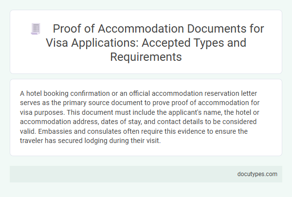 Proof of Accommodation Documents for Visa Applications: Accepted Types and Requirements