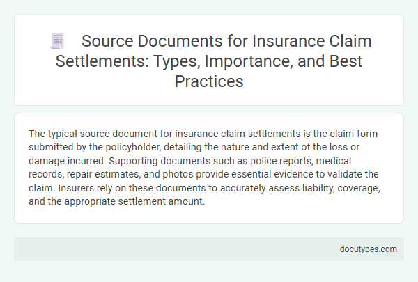 Source Documents for Insurance Claim Settlements: Types, Importance, and Best Practices