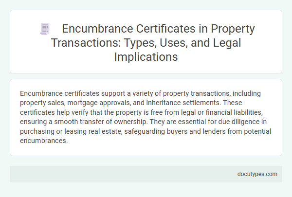 Encumbrance Certificates in Property Transactions: Types, Uses, and Legal Implications