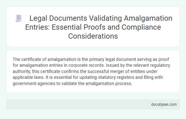 Legal Documents Validating Amalgamation Entries: Essential Proofs and Compliance Considerations