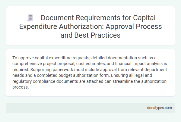 Document Requirements for Capital Expenditure Authorization: Approval Process and Best Practices