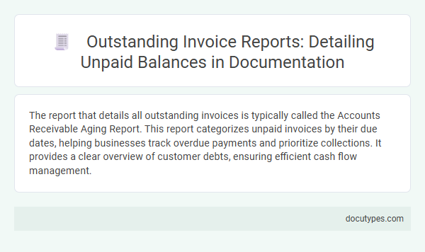 Outstanding Invoice Reports: Detailing Unpaid Balances in Documentation