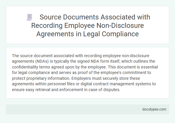 Source Documents Associated with Recording Employee Non-Disclosure Agreements in Legal Compliance