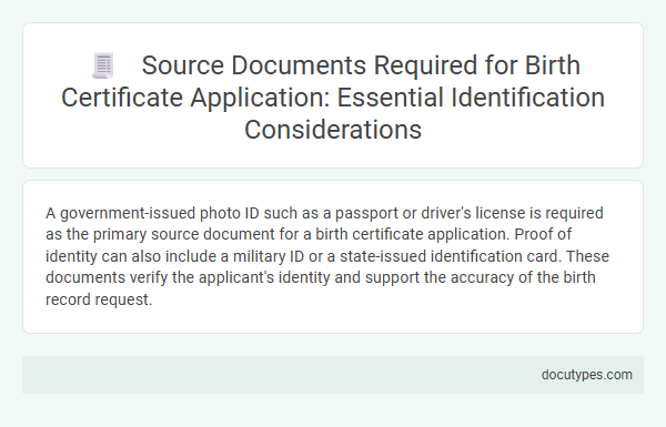 Source Documents Required for Birth Certificate Application: Essential Identification Considerations