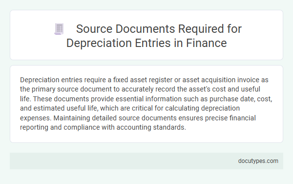 Source Documents Required for Depreciation Entries in Finance