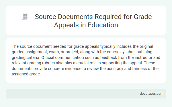 Source Documents Required for Grade Appeals in Education