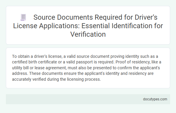 Source Documents Required for Driver's License Applications: Essential Identification for Verification