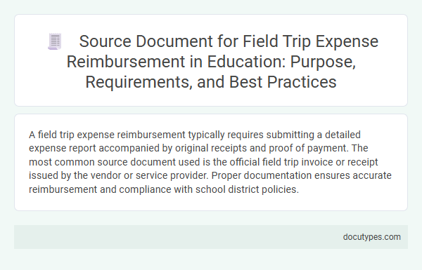 Source Document for Field Trip Expense Reimbursement in Education: Purpose, Requirements, and Best Practices