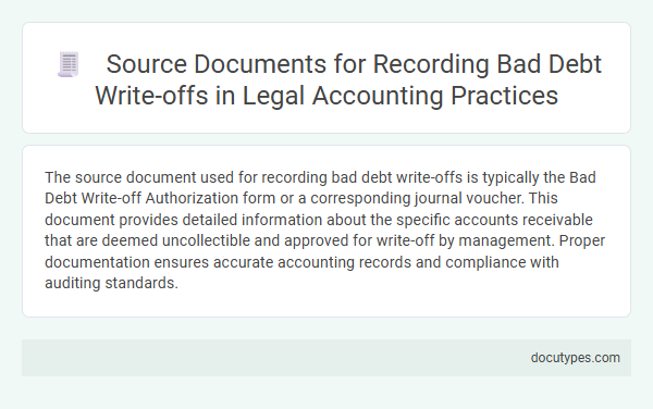 Source Documents for Recording Bad Debt Write-offs in Legal Accounting Practices