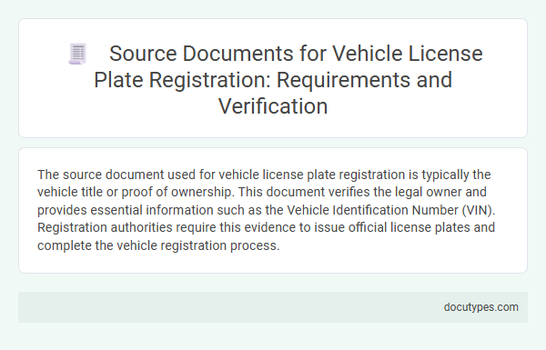 Source Documents for Vehicle License Plate Registration: Requirements and Verification