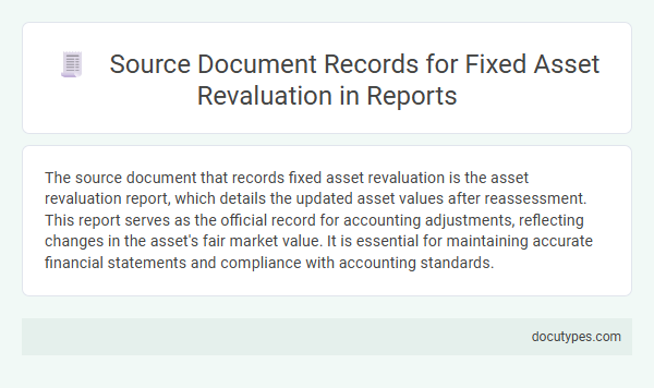 Source Document Records for Fixed Asset Revaluation in Reports