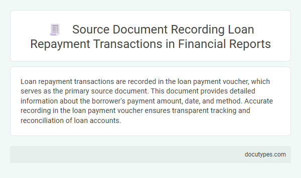 Source Document Recording Loan Repayment Transactions in Financial Reports