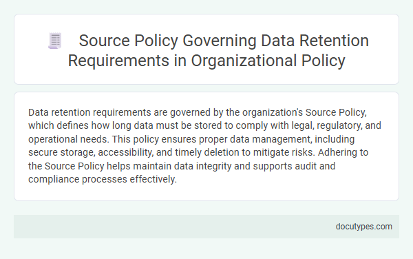 Source Policy Governing Data Retention Requirements in Organizational Policy