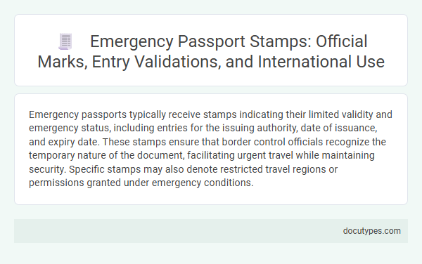 Emergency Passport Stamps: Official Marks, Entry Validations, and International Use