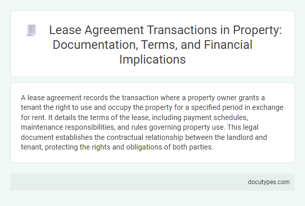 Lease Agreement Transactions in Property: Documentation, Terms, and Financial Implications