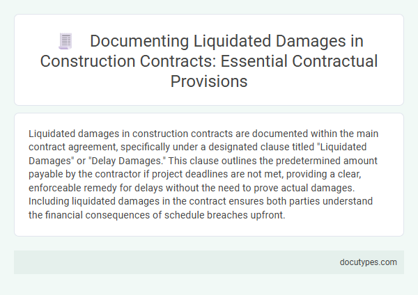 Documenting Liquidated Damages in Construction Contracts: Essential Contractual Provisions