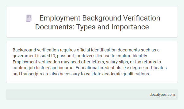 Employment Background Verification Documents: Types and Importance