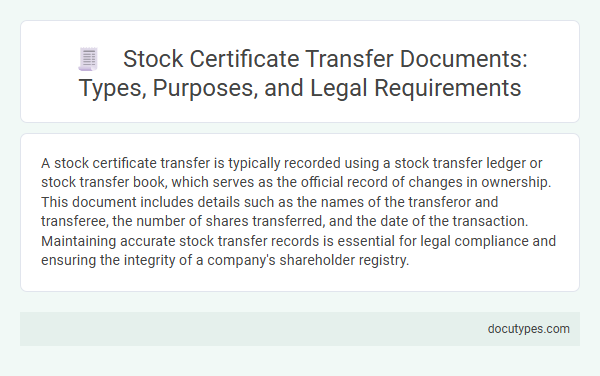 Stock Certificate Transfer Documents: Types, Purposes, and Legal Requirements