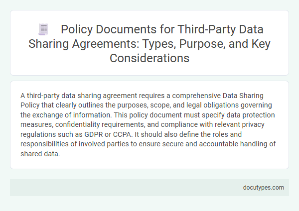 Policy Documents for Third-Party Data Sharing Agreements: Types, Purpose, and Key Considerations
