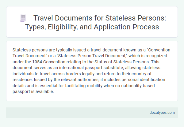 Travel Documents for Stateless Persons: Types, Eligibility, and Application Process