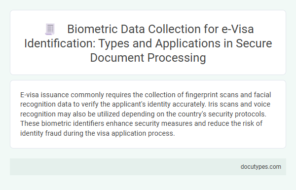 Biometric Data Collection for e-Visa Identification: Types and Applications in Secure Document Processing