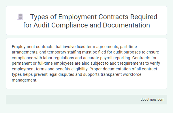 Types of Employment Contracts Required for Audit Compliance and Documentation
