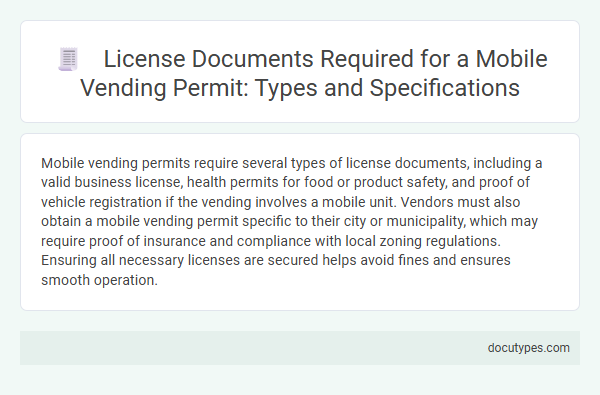 License Documents Required for a Mobile Vending Permit: Types and Specifications
