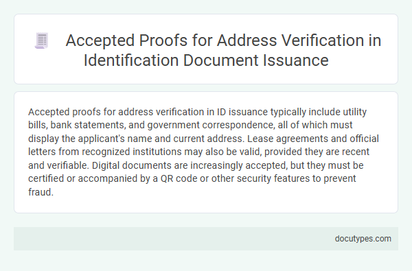 Accepted Proofs for Address Verification in Identification Document Issuance