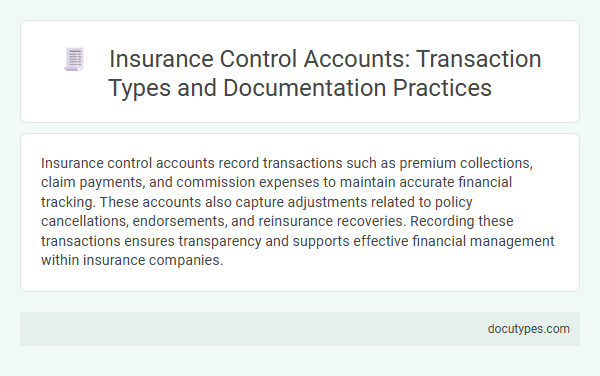 Insurance Control Accounts: Transaction Types and Documentation Practices