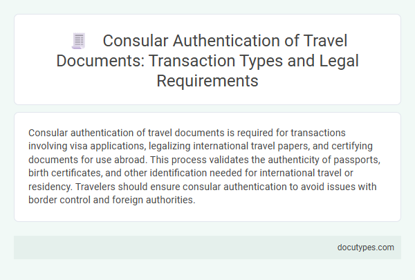 Consular Authentication of Travel Documents: Transaction Types and Legal Requirements