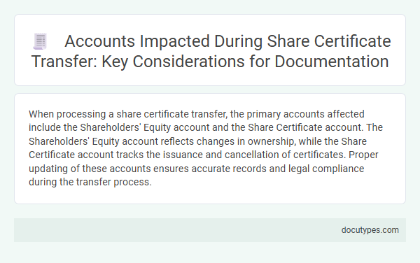 Accounts Impacted During Share Certificate Transfer: Key Considerations for Documentation