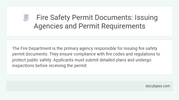 Fire Safety Permit Documents: Issuing Agencies and Permit Requirements