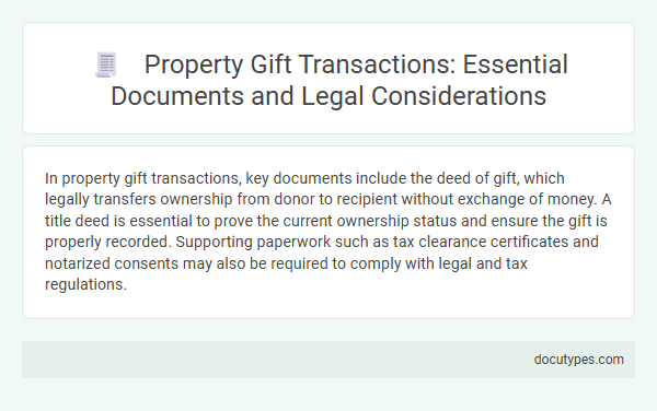 Property Gift Transactions: Essential Documents and Legal Considerations