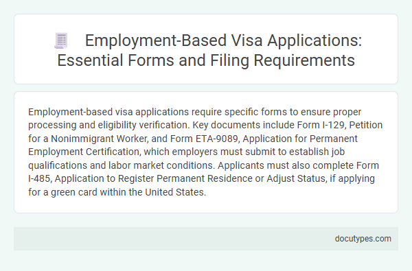 Employment-Based Visa Applications: Essential Forms and Filing Requirements