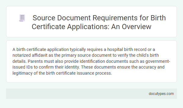 Source Document Requirements for Birth Certificate Applications: An Overview