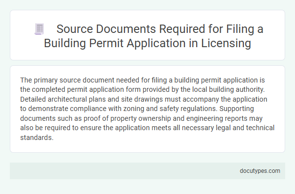 Source Documents Required for Filing a Building Permit Application in Licensing