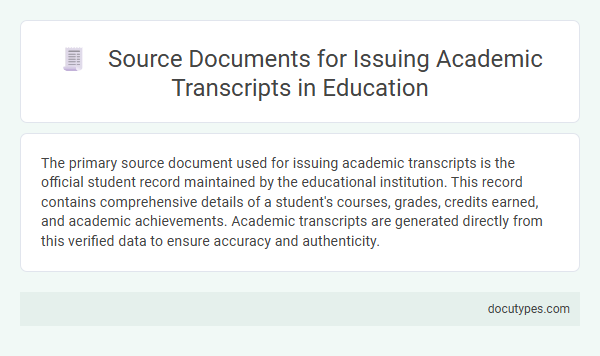 Source Documents for Issuing Academic Transcripts in Education