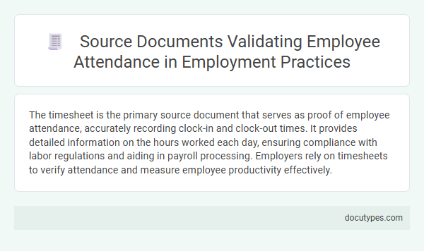 Source Documents Validating Employee Attendance in Employment Practices