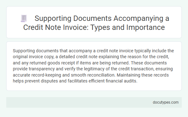 Supporting Documents Accompanying a Credit Note Invoice: Types and Importance