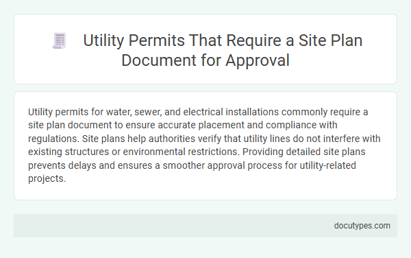 Utility Permits That Require a Site Plan Document for Approval