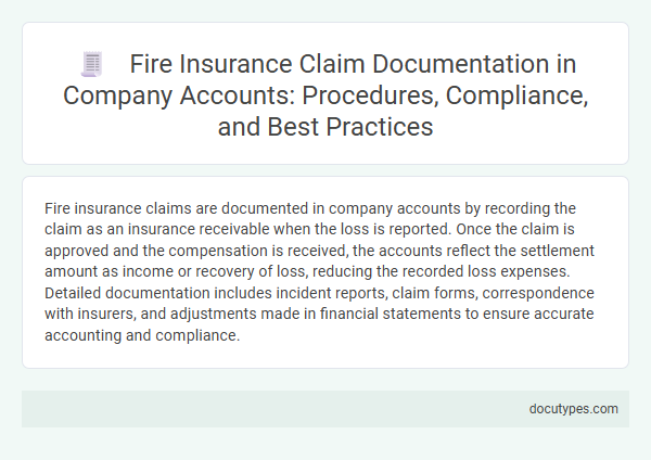 Fire Insurance Claim Documentation in Company Accounts: Procedures, Compliance, and Best Practices