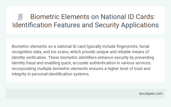 Biometric Elements on National ID Cards: Identification Features and Security Applications