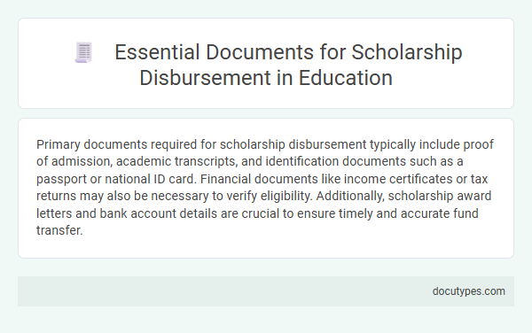 Essential Documents for Scholarship Disbursement in Education