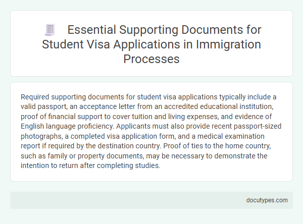 Essential Supporting Documents for Student Visa Applications in Immigration Processes