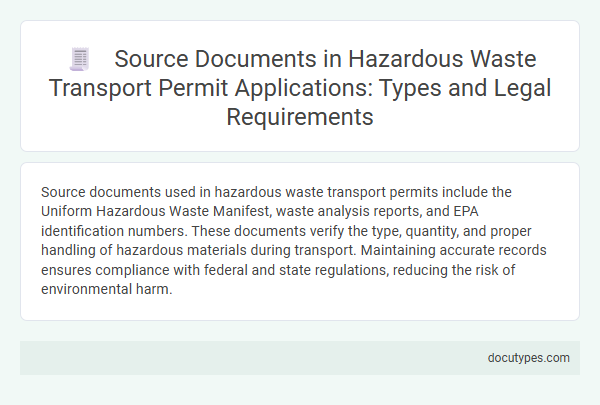 Source Documents in Hazardous Waste Transport Permit Applications: Types and Legal Requirements