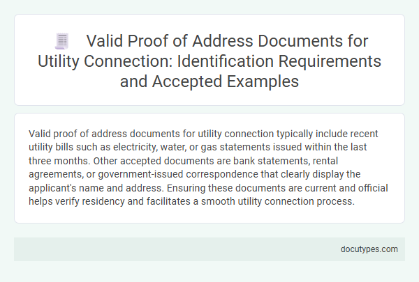 Valid Proof of Address Documents for Utility Connection: Identification Requirements and Accepted Examples