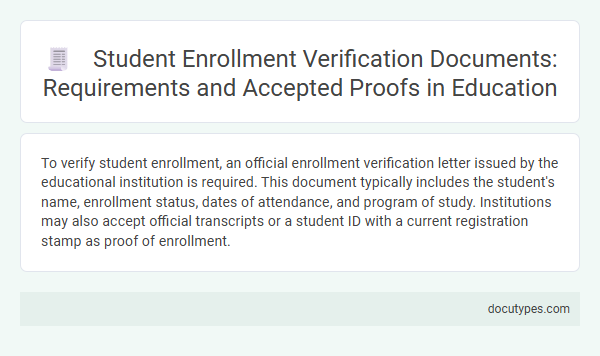 Student Enrollment Verification Documents: Requirements and Accepted Proofs in Education