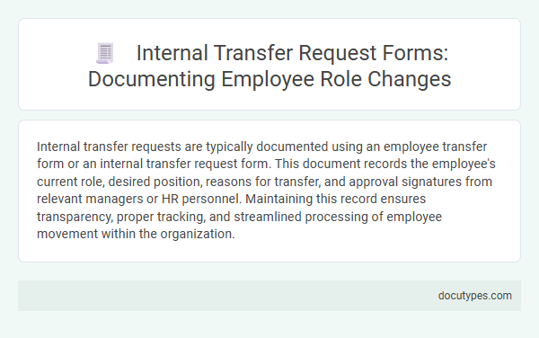 Internal Transfer Request Forms: Documenting Employee Role Changes