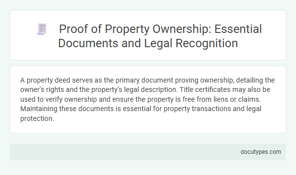 Proof of Property Ownership: Essential Documents and Legal Recognition